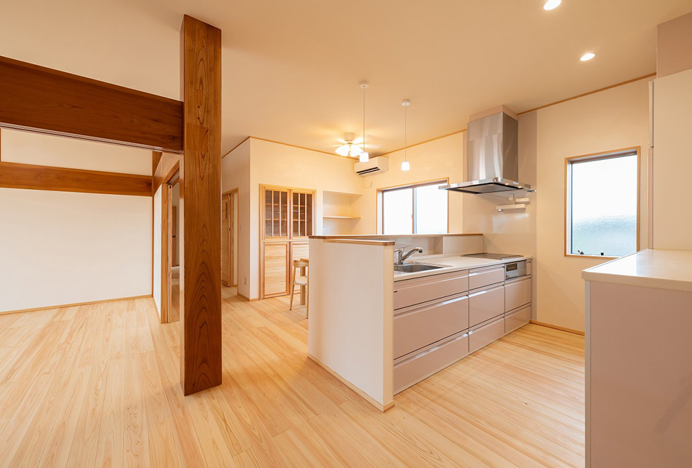 壁を無くして明るい家へ